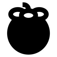 food and fruit solid icon set