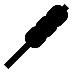 food and fruit solid icon set