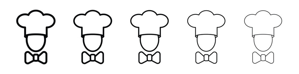 Chef icon for mobile concept and web design.