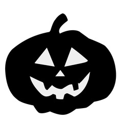Halloween pumpkin silhouette vector 