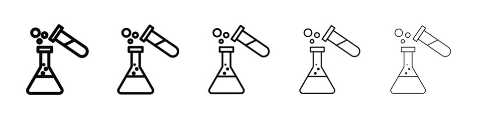 Chemical test icon for mobile concept and web design.