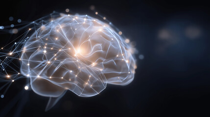 Fototapeta premium Innovative Artificial Intelligence Design Featuring Neural Networks and Tech