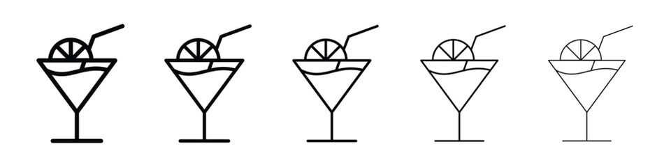 Citrus Glass icon for mobile concept and web design.