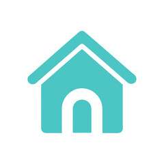 Pet house logo icon illustration for cozy animal shelter and dog kennel branding