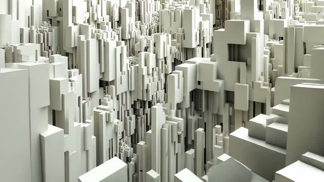 Exploring a computer code abstraction with seamless 3D architectural forms in a dynamic landscape, Computer code abstraction Seamless 3D