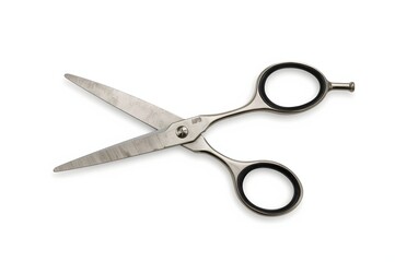 Close-up of metallic hairdressing shears