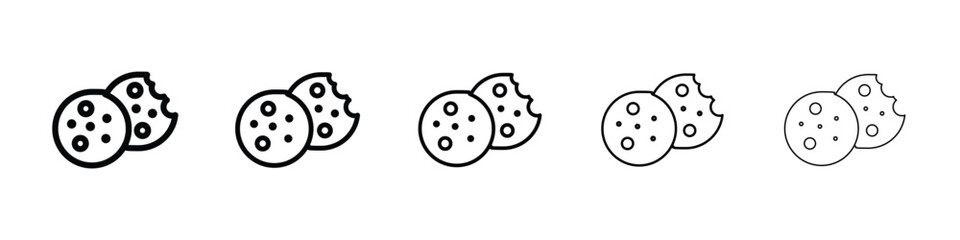 Cookie icon for mobile concept and web design.