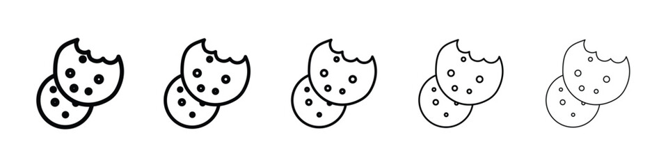 Cookie icon for mobile concept and web design.