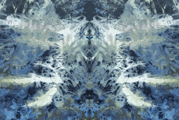 colorful tie dye pattern abstract art on fabric texture background.
