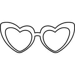 Sunglasses Line Icon