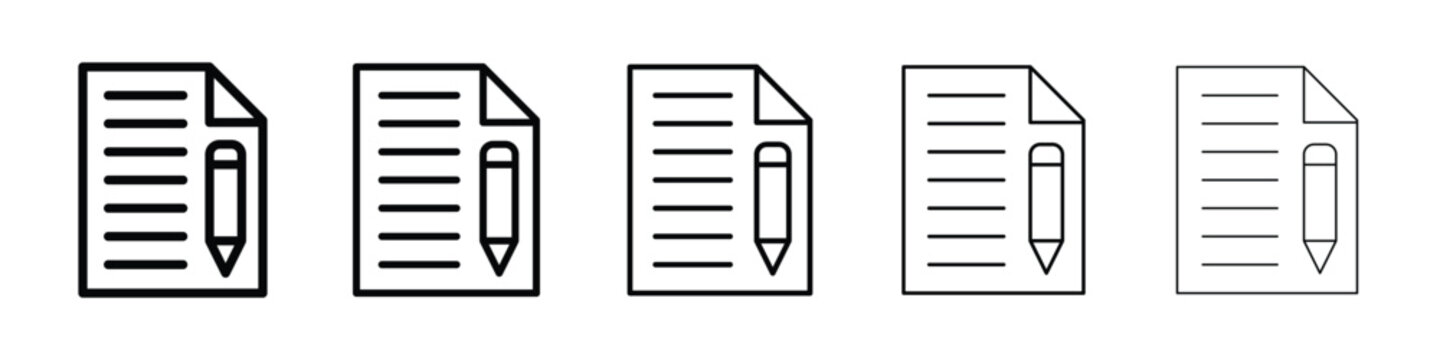 Declarations icon for mobile concept and web design.