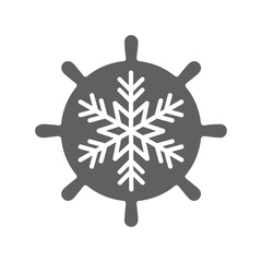 christmas snowflake on white background