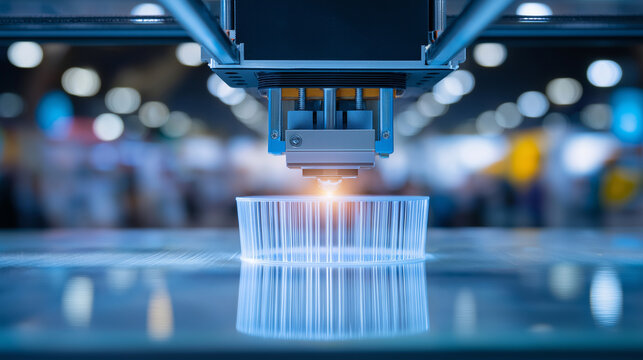 3D Printer Displaying Innovative Technology at Tech Exhibition