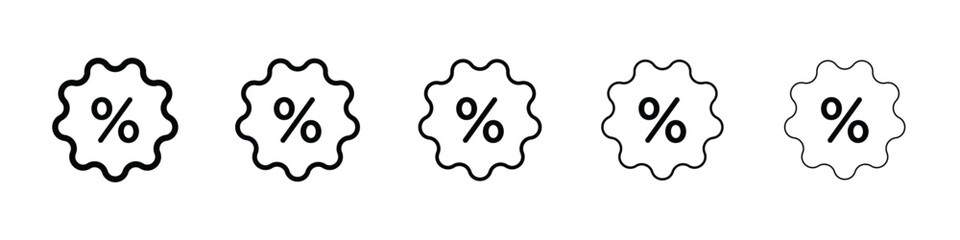 Discount icon for mobile concept and web design.