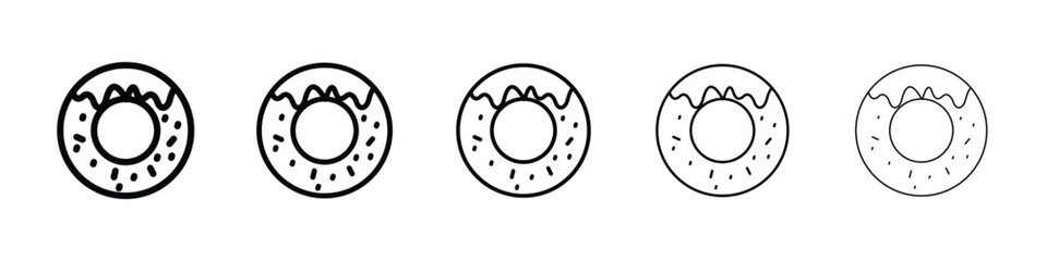 Donut icon for mobile concept and web design.