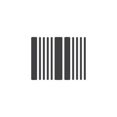 Barcode solid glyph icon