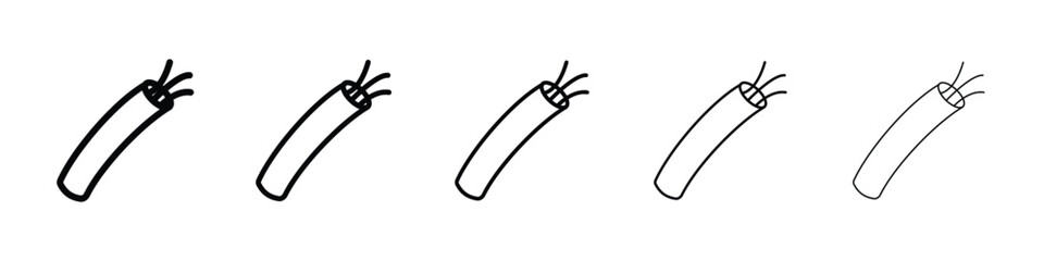 Electric cable icon for mobile concept and web design.