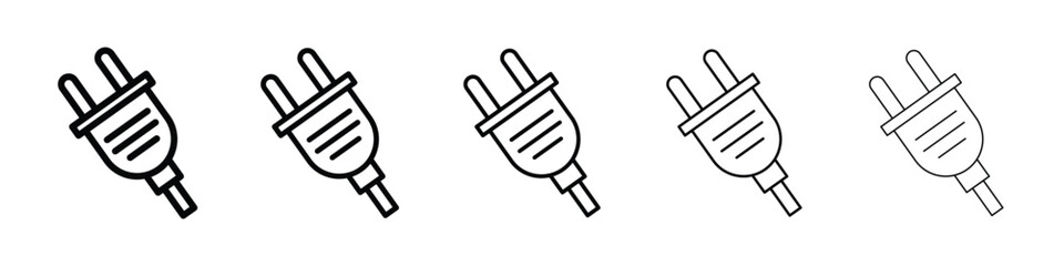 Electrical plug icon for mobile concept and web design.