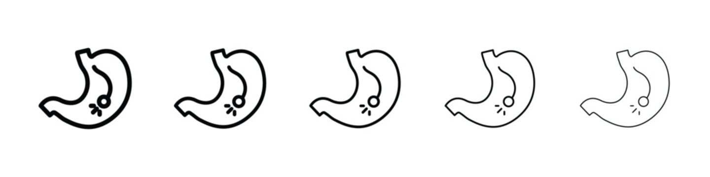 Endoscopy icon for mobile concept and web design.