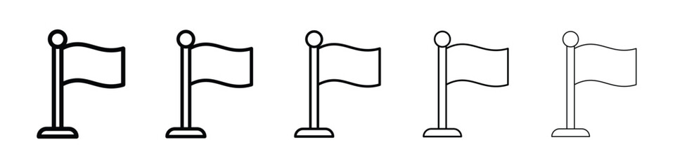 Flag icon for mobile concept and web design.