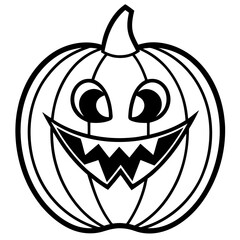 Halloween line art vector