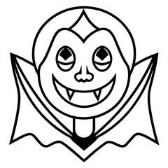 Halloween line art vector