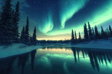 Northern lights view