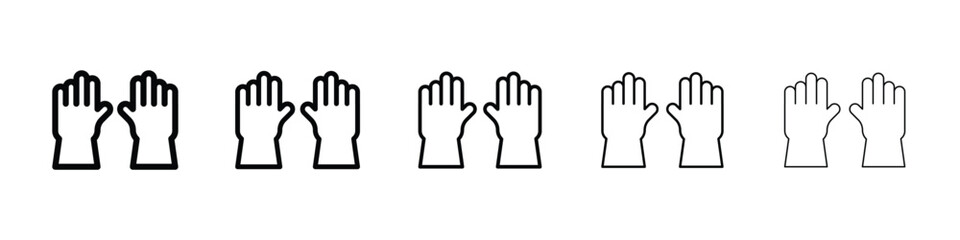 Gloves icon for mobile concept and web design.