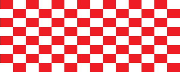 red and white checkered background
