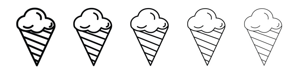 Ice cream icon for mobile concept and web design.