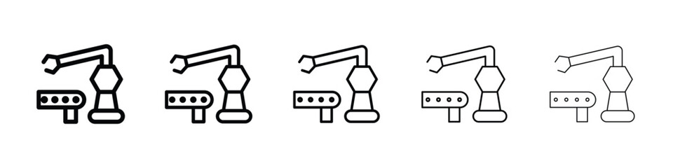 Industrial robot icon for mobile concept and web design.