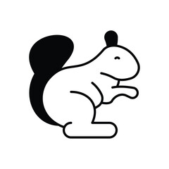 Squirrel  Icon vector