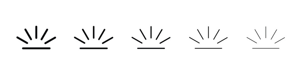 Fototapeta premium Keyboard brightness icon for mobile concept and web design.