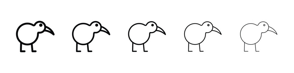 Kiwi bird icon for mobile concept and web design.