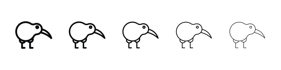Kiwi bird icon for mobile concept and web design.