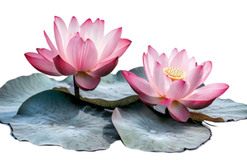 High-resolution lotus flower bouquet PNG with transparent background for seamless botanical cutouts, Zen spa branding, wedding stationery, and elegant digital floral designs 