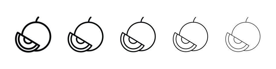 Melon icon for mobile concept and web design.