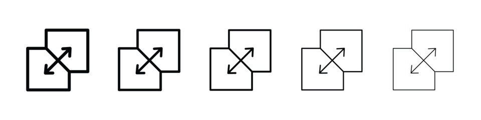 Merge icon for mobile concept and web design.