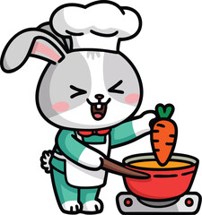 rabbit and carrot	
