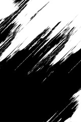 Creative Black and White Abstract Grunge Cover Design with Rough Texture.