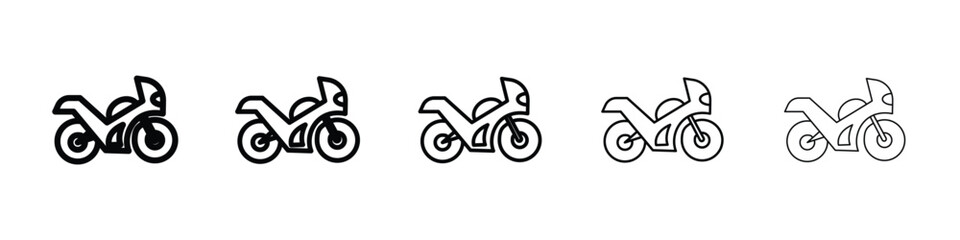 Fototapeta premium Motorcycle icon for mobile concept and web design.