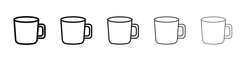 Mug icon for mobile concept and web design.