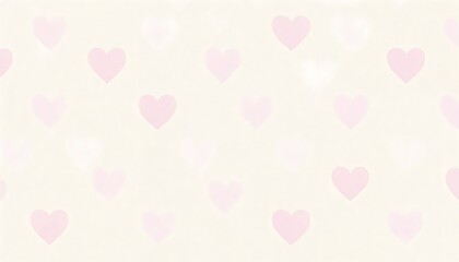 Pink hearts scattered on a light background create a sweet pattern
