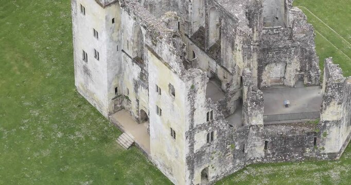 Old Wardour Castle structural details, UK tourism and medieval architecture scene