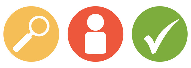 Person suchen und finden - Button Banner