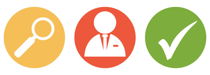 Arzt oder Doktor suchen und finden - Button Banner