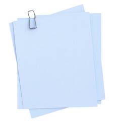 Blank White Paper Sheets with Clip - Simple Office Stationary