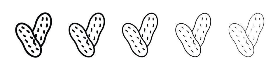 Peanut icon for mobile concept and web design.