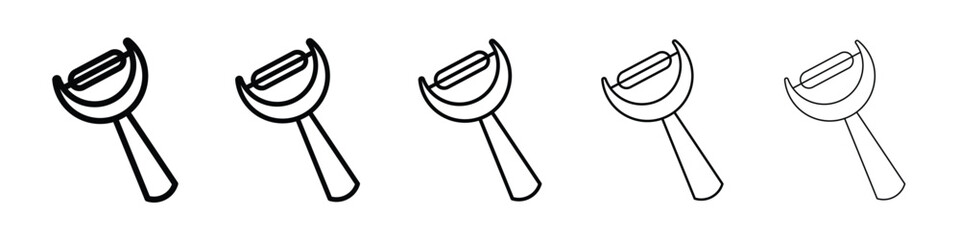 Potato peeler icon for mobile concept and web design.