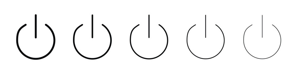 Power icon for mobile concept and web design.